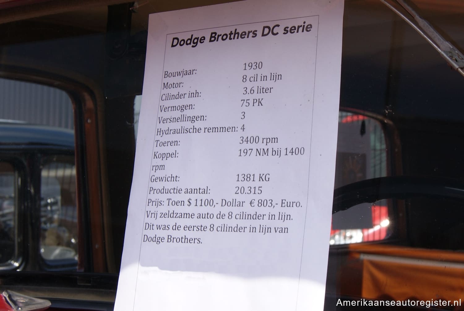 Dodge Series DC uit 1930